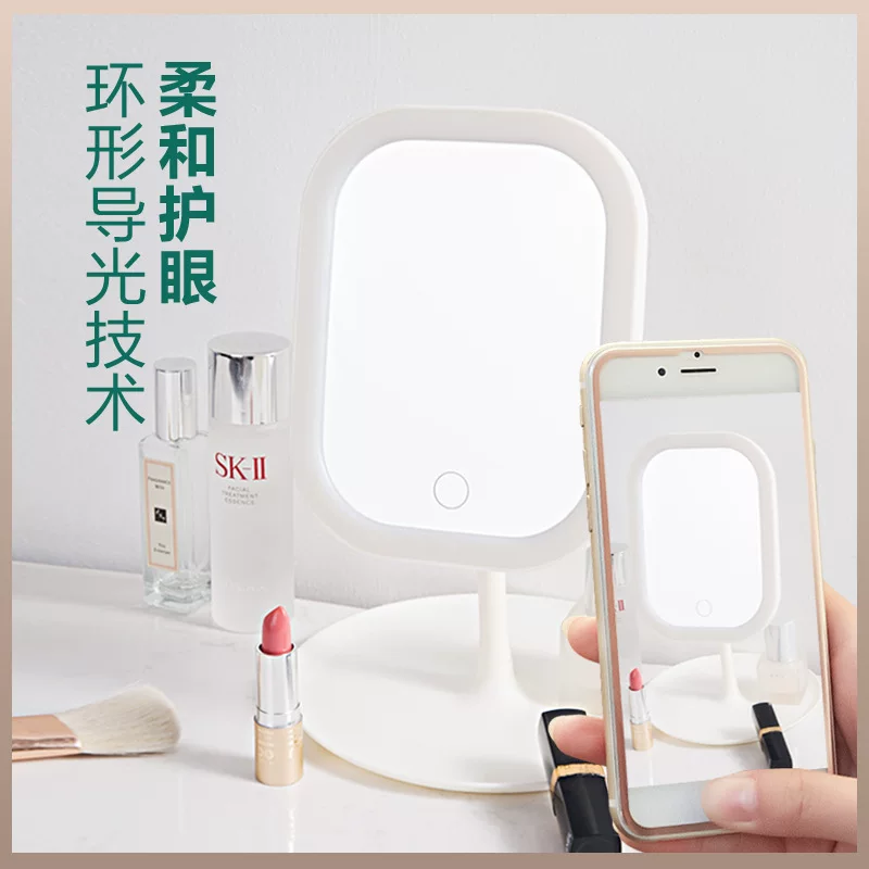 Smart dressing table with light for bedroom, table mirror for students