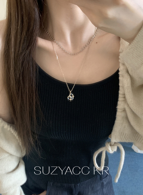 【新品限时2件88折】10.20 中古风咖金抽拉碱水结项链毛衣链