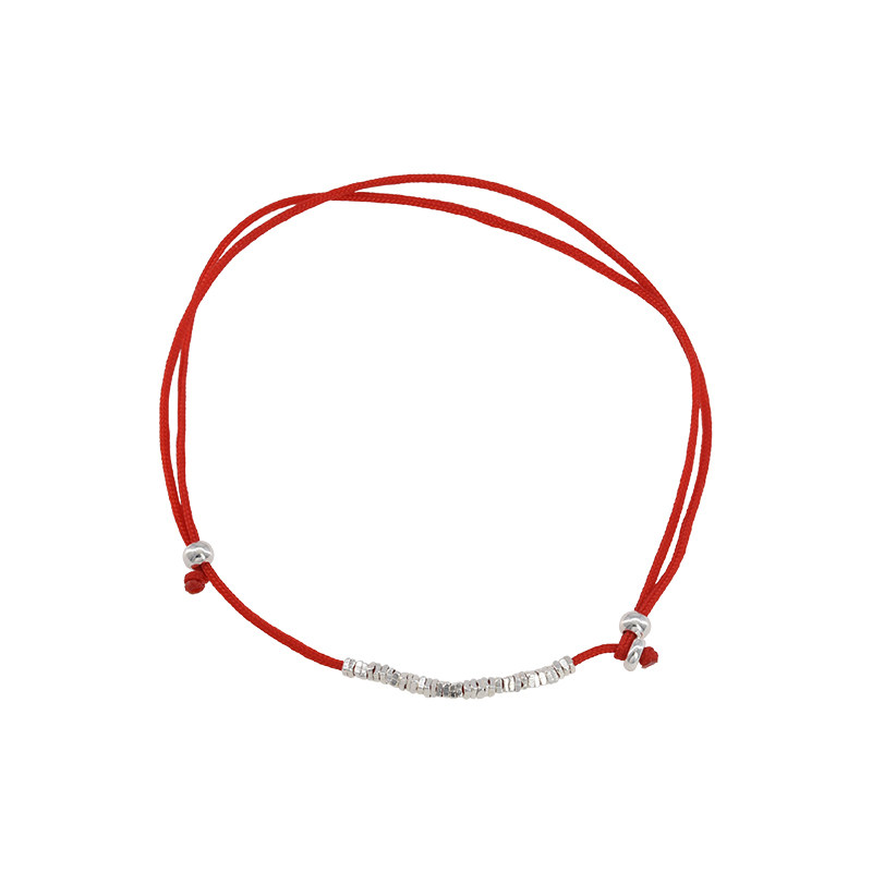 suzyacc kr纯银碎银子红绳脚链女本命年简约小众设计感饰品超显白,淘宝优惠券,粉丝福利购,淘宝优惠卷