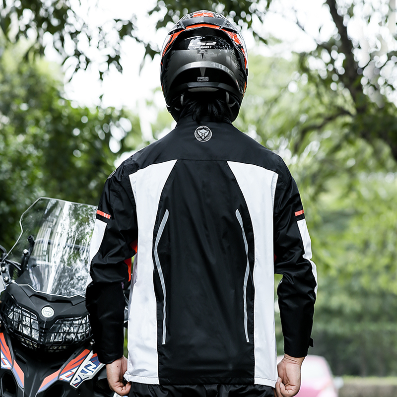 蓝狮摩托车雨衣套装男分体防雨摩旅全身机车骑行雨服电动车防水女 - 图2