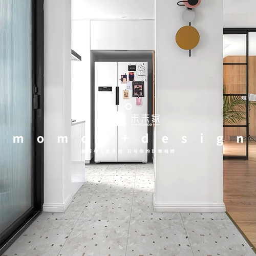 В последней семье Nordic INS Living Room Water Mill Фарфоровая кирпичная кирпичная кирпичная ретро -ресторан