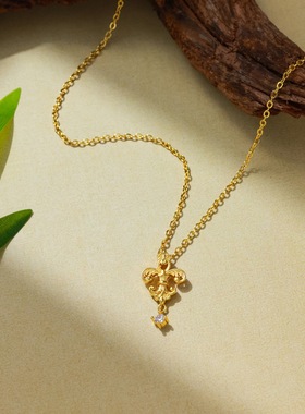 新中式精致鸢尾花手链戒指耳钉手链项链女时尚轻奢高级感气质优雅