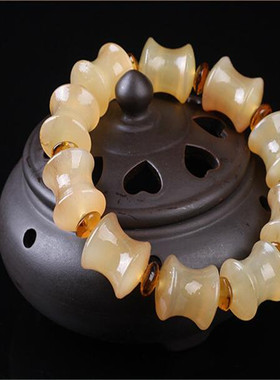 竹节女士骨头西藏文玩礼品佛珠