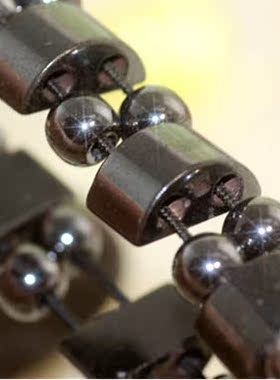 磁性黑胆石饰品手链坦克链手钏