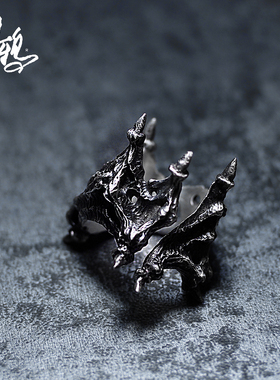 925纯银情侣款戒指手工原创个性