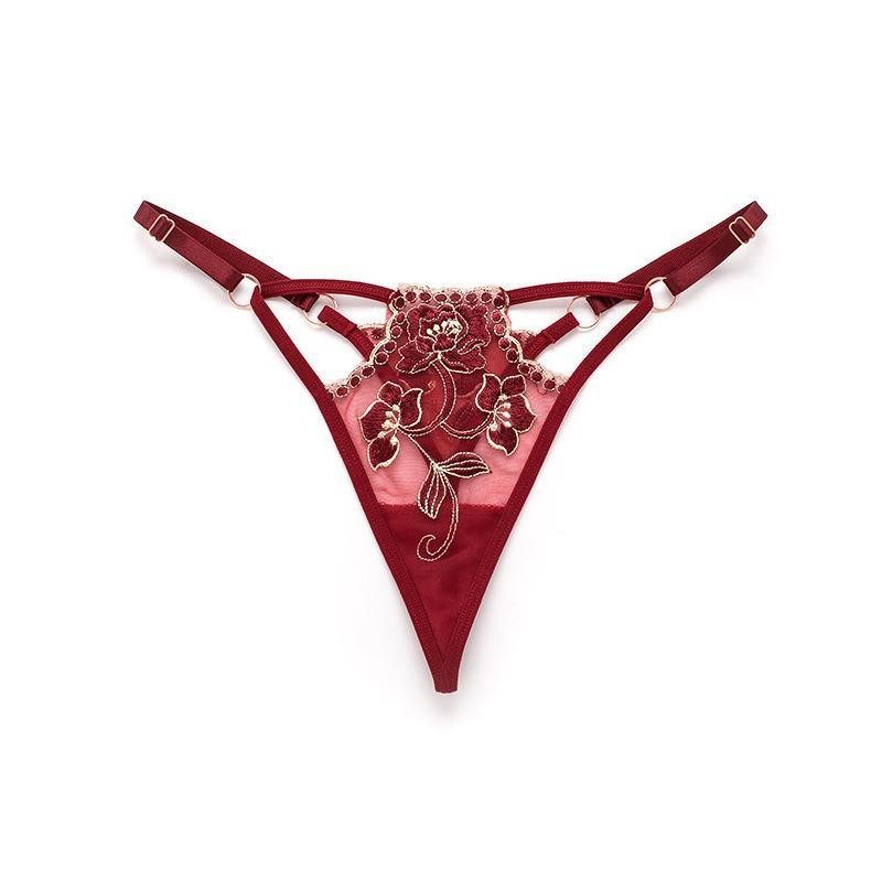 绣花中国无痕刺绣丁字裤女一根线透视性感内裤可调节大小低腰时尚,淘宝优惠券,粉丝福利购,淘宝优惠卷