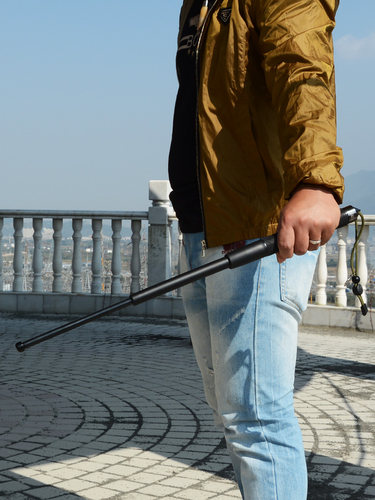 聚酯甩棍橡胶棍防身武器男伸缩棍打架防身用品合法甩棒甩辊防狗棍 - 图2