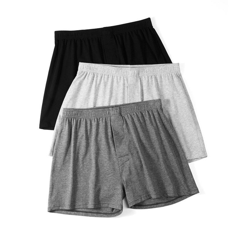 孖烟通男士内裤阿罗裤大码四角裤棉平角裤宽松睡裤薄款透气短裤,淘宝优惠券,粉丝福利购,淘宝优惠卷