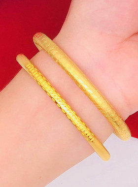 古法心经传承铜钱实心女铜镀金