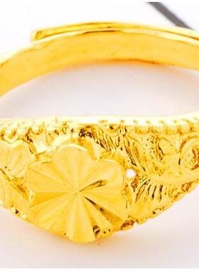 欧币活口可调节爱心戒指饰品开口