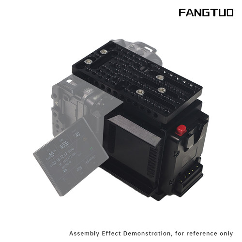 方拓套件 适用索尼FX3 A X30 佳能R5C C50电影机 兔笼V口电池套件 - 图0