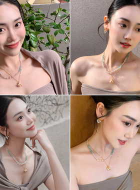 蜜蜂妈手作气球小狗吊坠项链