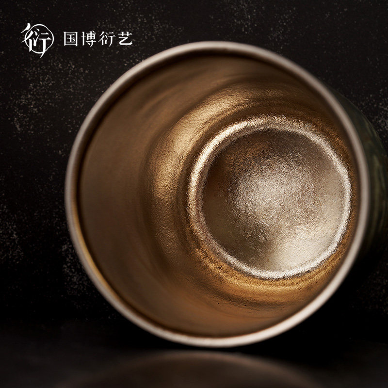 中国国家博物馆错金银云纹青铜犀尊钛杯高级水杯礼盒男生七夕礼物
