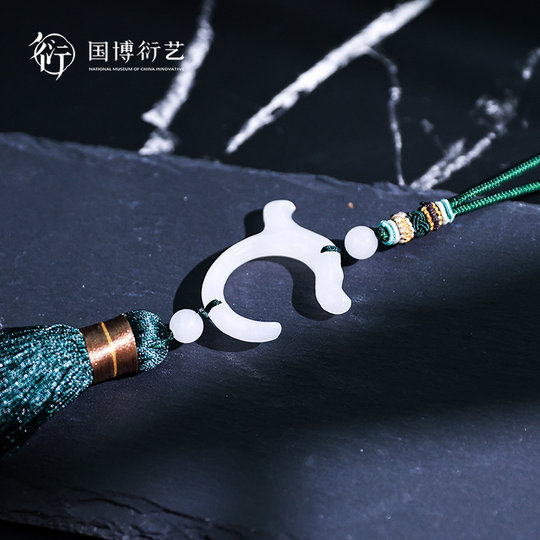 中国国家博物馆祥瑞五福车挂汽车装饰后视镜挂件古典生日礼物男生