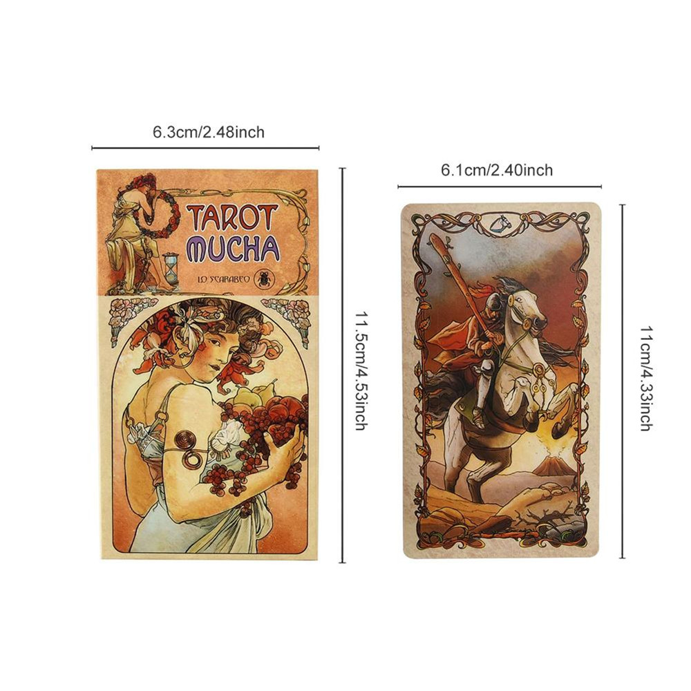 穆夏之梦塔罗牌 Mucha Tarot 意大利进口复刻版塔罗牌 - 图1