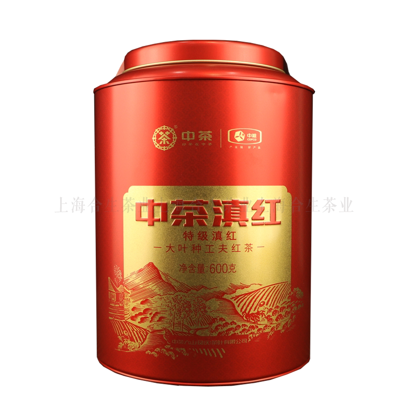 中茶云南凤庆特级蜜香滇红大叶种工夫红茶600g散茶铁罐 中粮茶叶