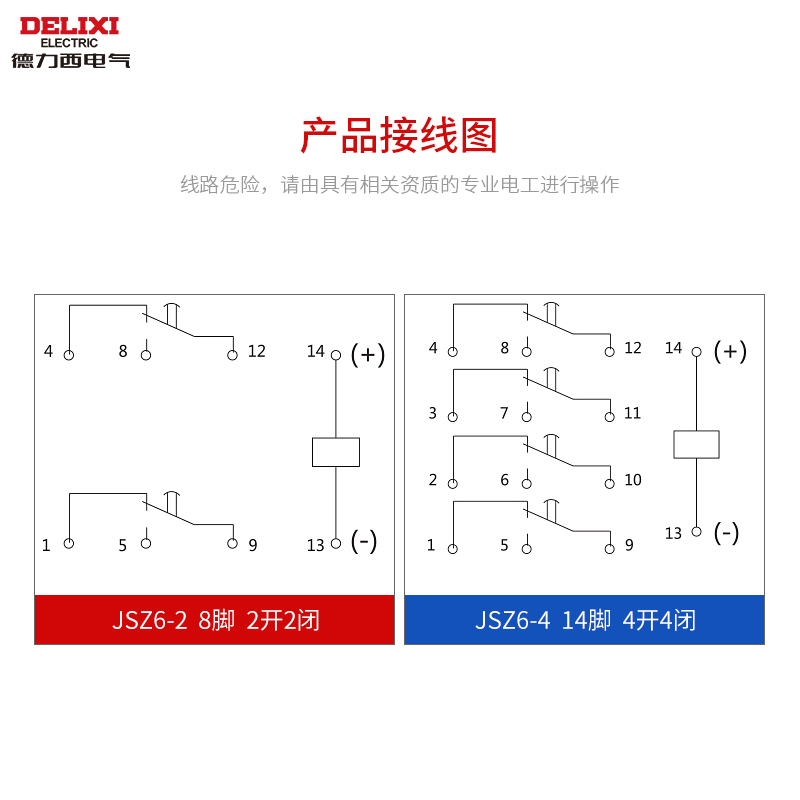 德力西时间继电器JSZ6-2通电延时30分10s交直流线圈AC220V DC24V - 图1