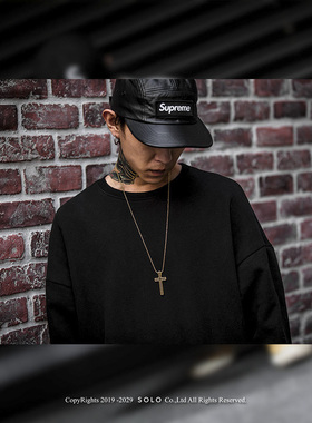 SOLO圆珠链情侣百搭十字架吊坠