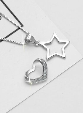 七夕情人节礼物520925纯银项链女