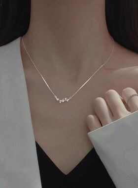 送女友七夕情人节礼物银项链520