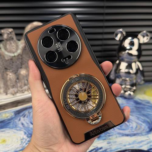 解压陀螺支架星光艺术适用小米17pro手机壳14Ultra新款个性创意防摔保护壳15/13pro男士小众不撞款商务外壳 - 图0
