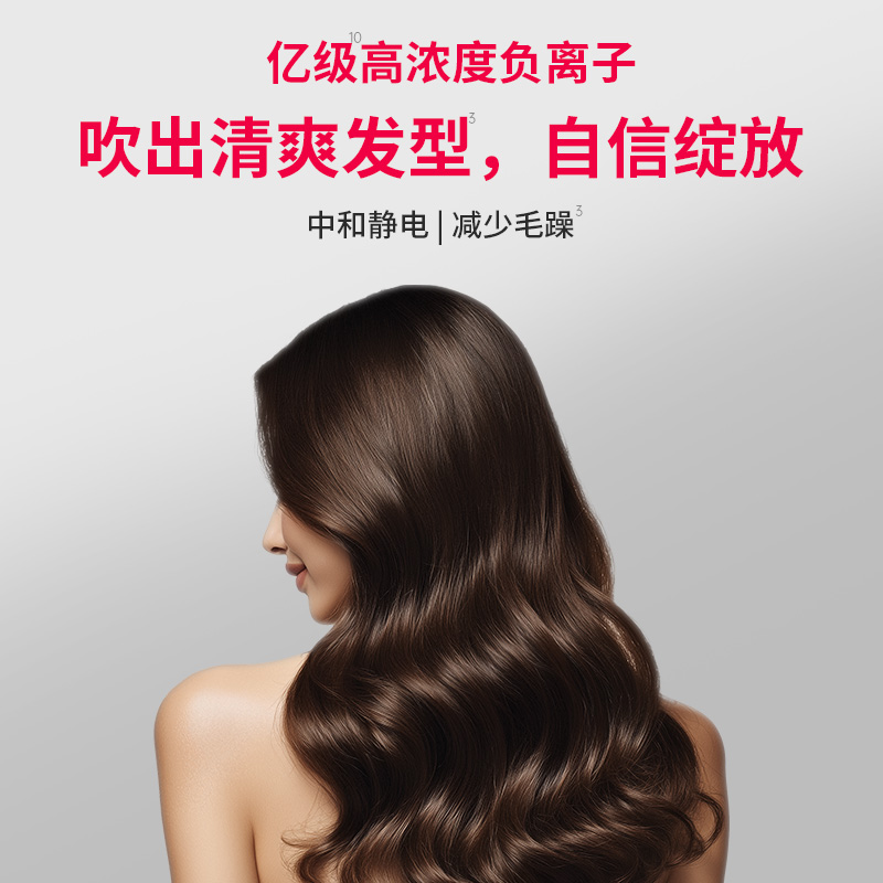 Creade高速电吹风机负离子护发速干风筒家用大风力情人节生日礼物