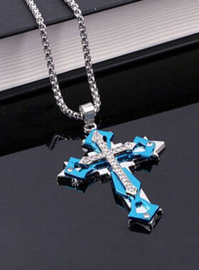 钛钢项链学生吊坠刻字长款ins女