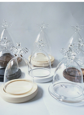 ins永生花天使卧室防尘罩小摆件