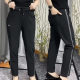 ໂສ້ງຂາຍາວ harem ທີ່ມີແອວ elastic ນົມ versatile