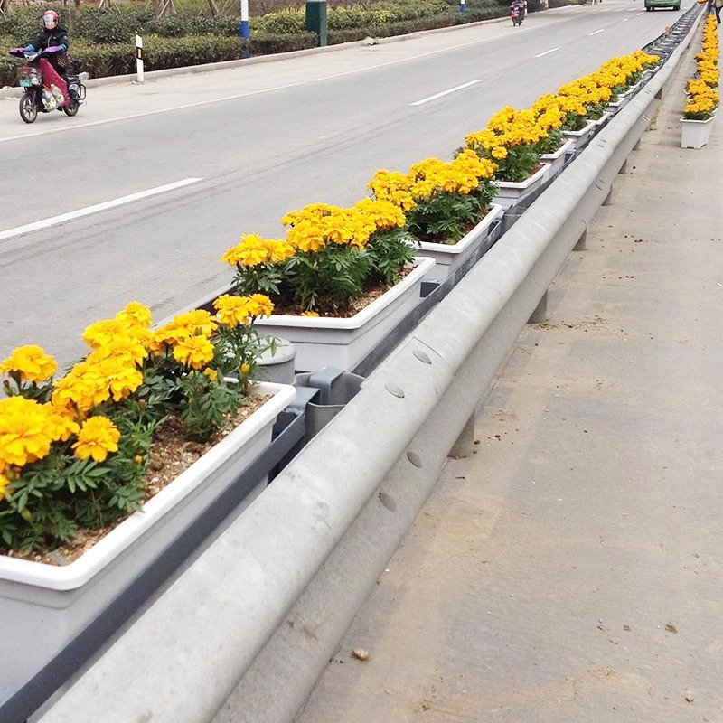 朗汀高架桥花盆桥梁景观绿化长方形花坛花槽定制组合市政道路花箱 - 图2