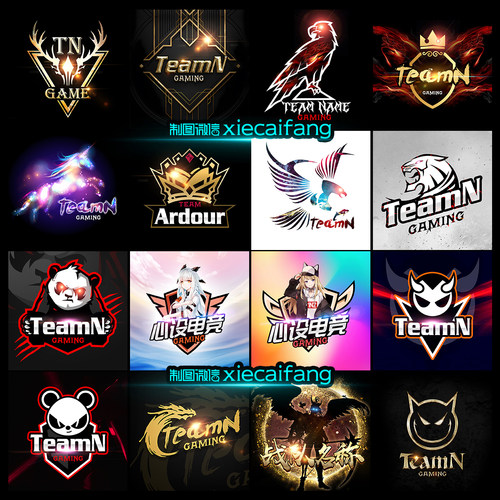 和平精英队标头像设计绝地求生赛事游戏LOGO电竞吃鸡PUBG队徽设计 - 图2