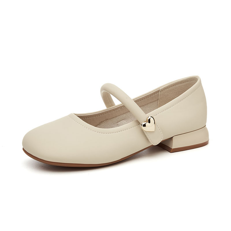 达芙妮玛丽珍女鞋2025新款春秋低跟单鞋真皮软底不累脚法式小皮鞋,淘宝优惠券,粉丝福利购,淘宝优惠卷