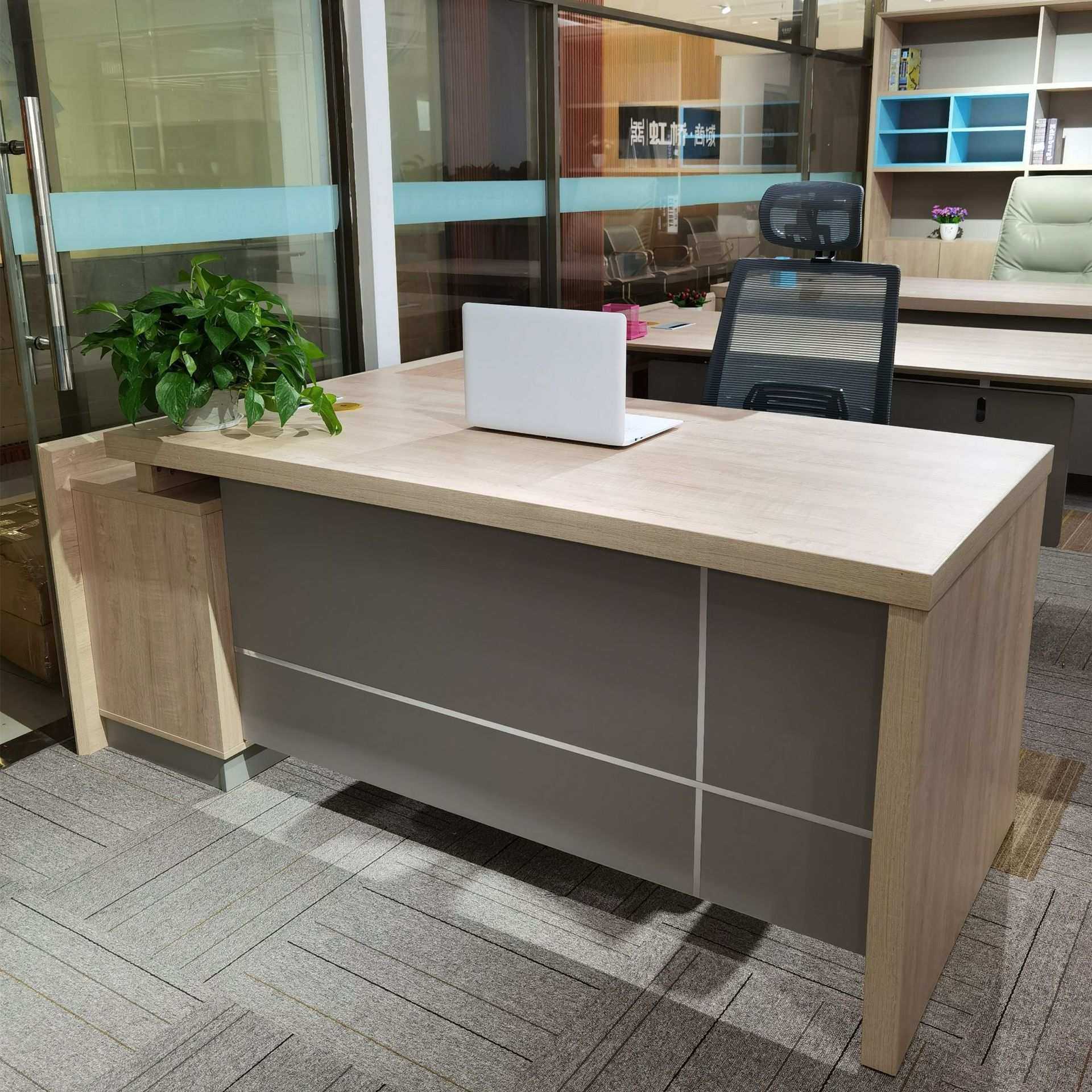 简约现代老板桌优惠经理主管办公桌总裁桌大班台办公家具桌椅组合,淘宝优惠券,粉丝福利购,淘宝优惠卷