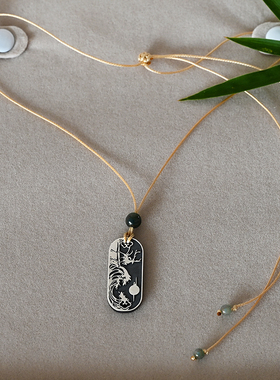 雕刻定制照片情侣银DIY饰品配件