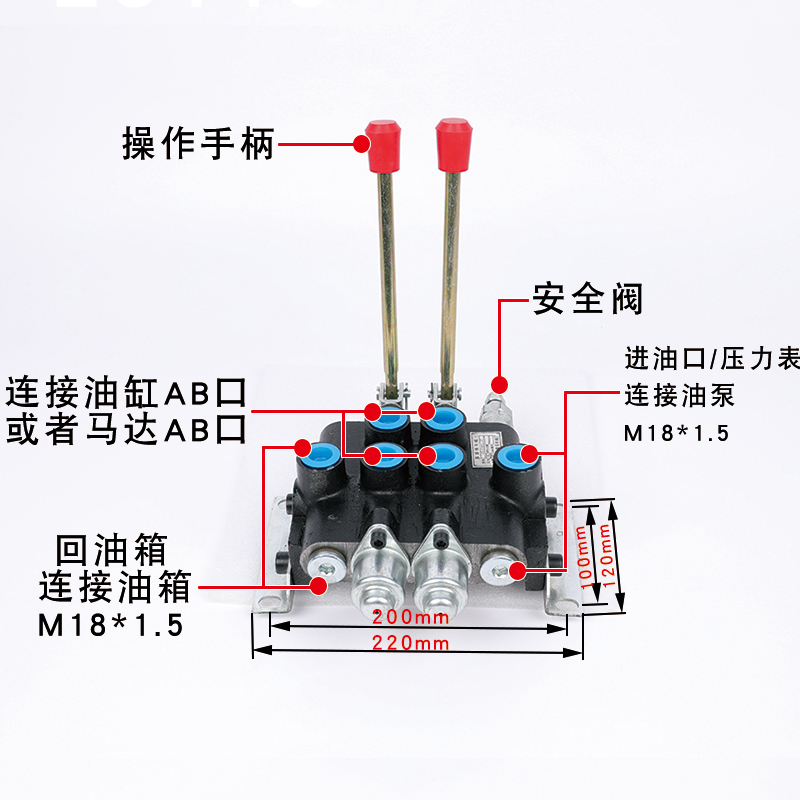 ZS-101液压整体多路阀分配器ZS-118双向多路换向阀双向液压阀