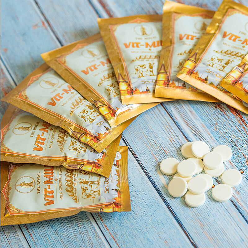 泰国皇家高钙奶片 VIT-MILK牛奶糖果浓郁营养宝宝儿童补钙片进口