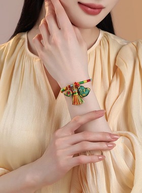 2025蛇年端午节五彩绳手链儿童