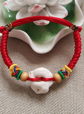 朱砂新生儿猪惊骨红绳手链