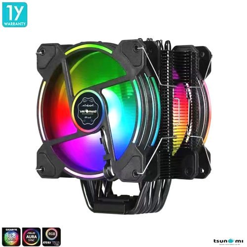 肥猫家の店 TSS-9100 ARGB 6热管双风扇温控静音 台式机CPU散热器 - 图2