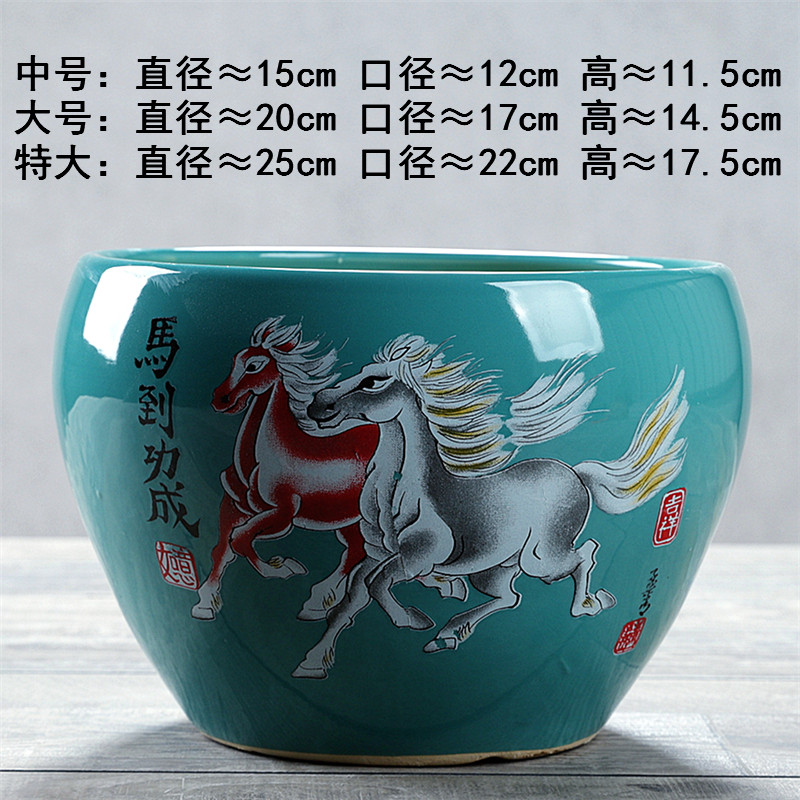 新款陶瓷花盆特大号中式蝴蝶兰花盆中国风家用简约室内外阳台清仓,淘宝优惠券,粉丝福利购,淘宝优惠卷