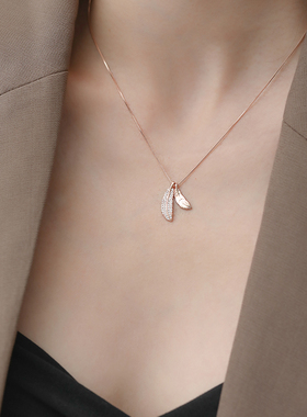 项链羽毛项链雅饰依羽毛