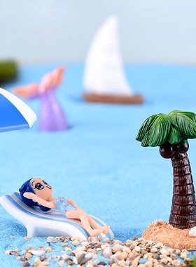 海景椰子树贝壳帆船小饰品