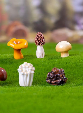 微景观仿真蔬菜菌菇装饰蘑菇摆件