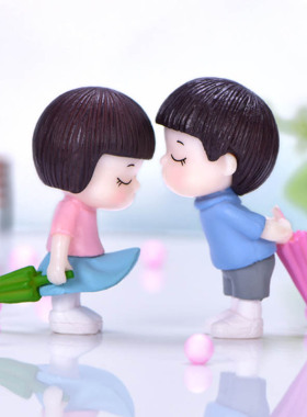 多肉塑料可爱风雨伞蛋糕小饰品