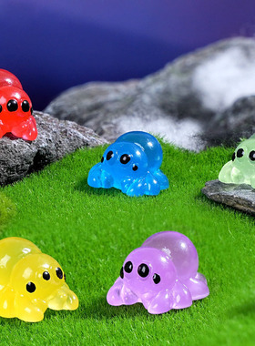 微景观创意可爱夜光卡通蜘蛛摆设