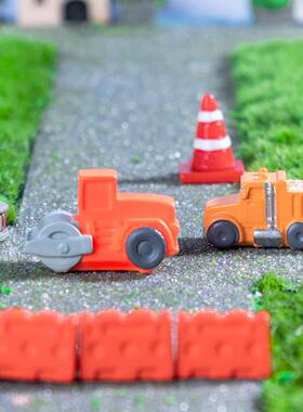 造景汽车花盆小动物摆件树脂可爱