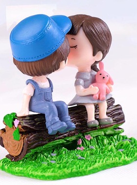 diy草坪凳子盆栽摄影造景小摆件