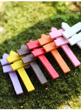 苔藓微景观木质栅栏摄影工艺摆件