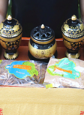 寺庙实木戒定真香全套托盘包邮