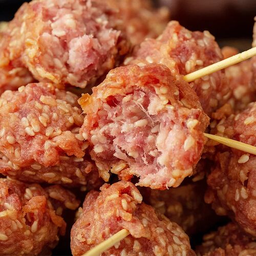 一手店牙签肉棒肉哈尔滨500g熟食即食东北特产休闲零食下酒菜包邮 - 图0
